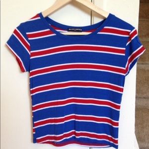 Brandy striped crop top